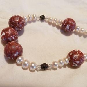 Crushed Coral Necklace